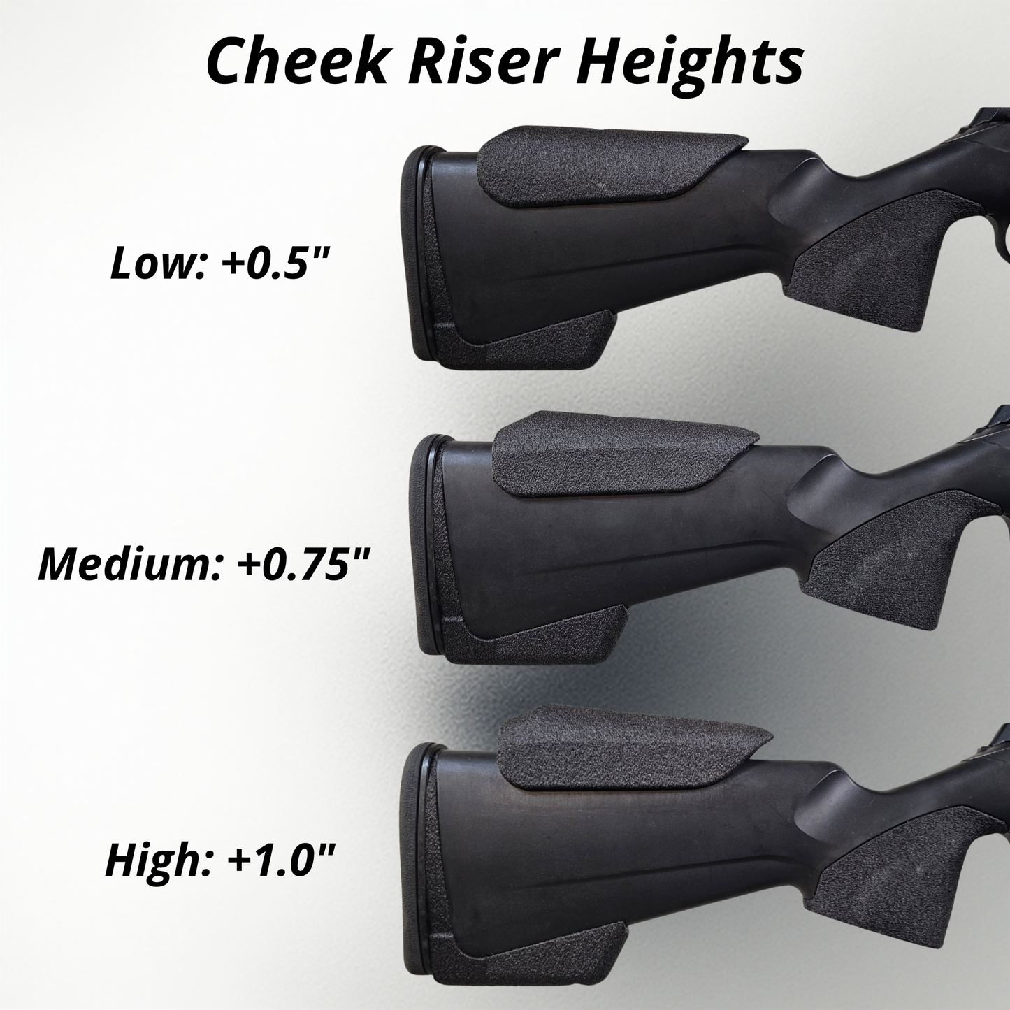 Tikka T3X Accessories: Vertical Grip, Cheek Riser, & Bag Rider
